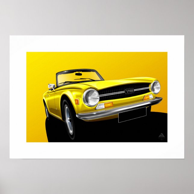 Poster Triumph TR6 (Devant)
