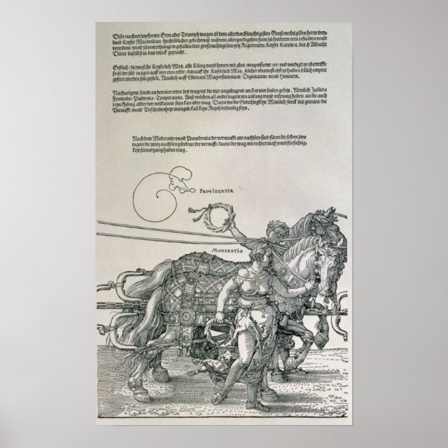 Poster Triumphal Chariot de l'empereur Maximilien Ier (Devant)