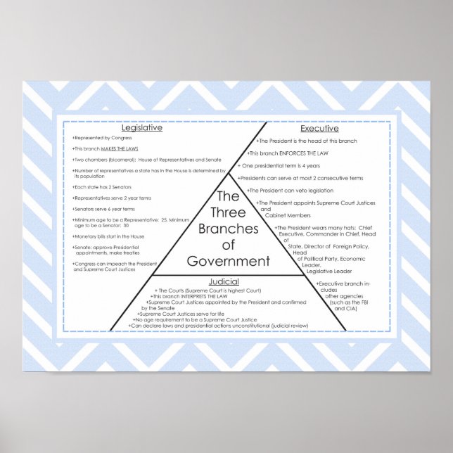 Poster Trois branches du gouvernement (Devant)