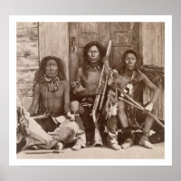 Trois Braves indiens, photographiés par le Royal E