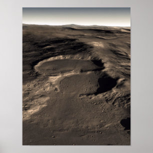 Poster Trois cratères dans la région orientale de Hellas,