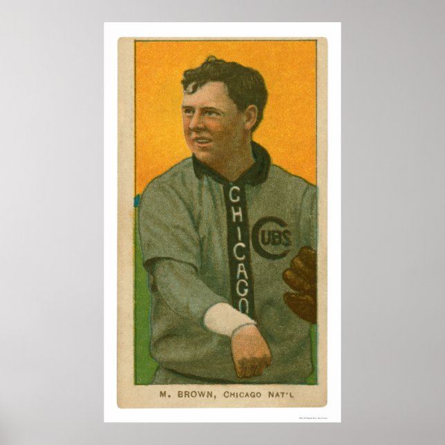 Poster Trois Cubs Brown Doigts Baseball 1911 (Devant)