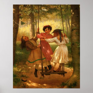 Poster Trois filles sur une aile