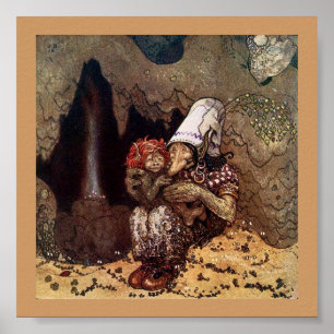 Poster Troll Mother à côté d'un feu de camp