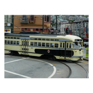 Poster Trolley à câble de San Francisco