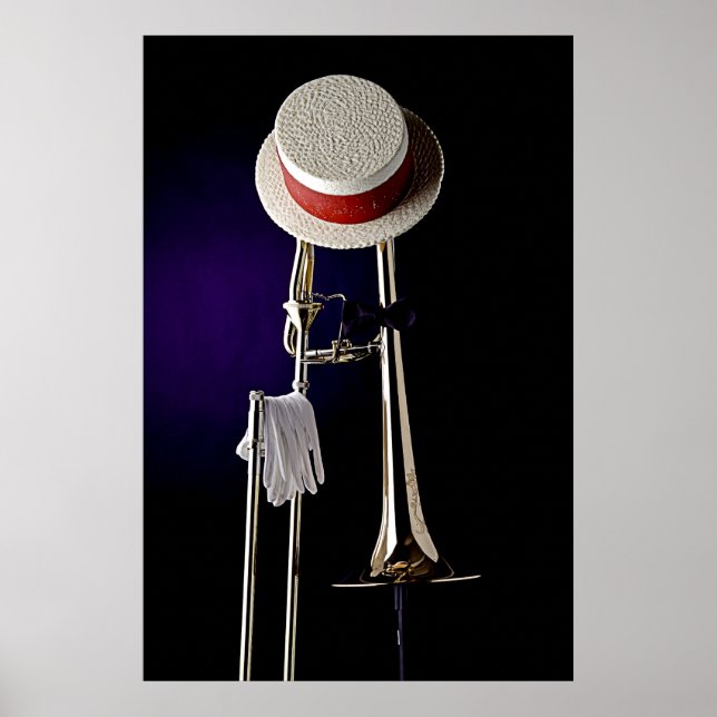Poster Trombone Jazz (Devant)