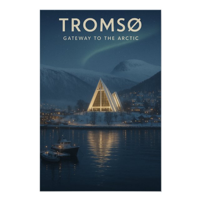POSTER TROMSØ — PASSERELLE VERS L'ARCTIQUE (Devant)