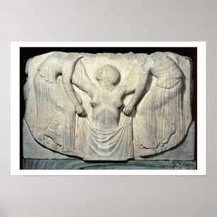 Poster Trône Ludovisi, détail montrant la naissance de Vé