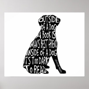 Poster Trop sombre à lire