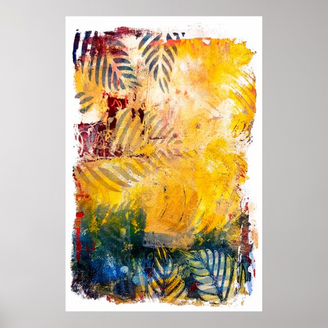 Poster Tropical Fronds (Devant)