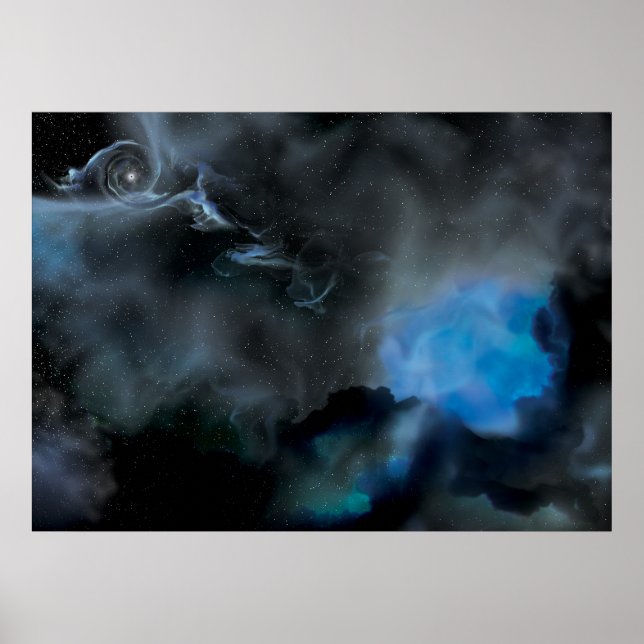 Poster Trou noir et étoile d'accompagnement (Devant)