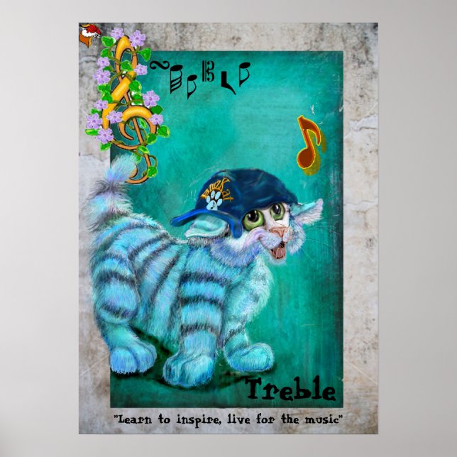 Poster Trouble avec l'affiche Treble (Devant)