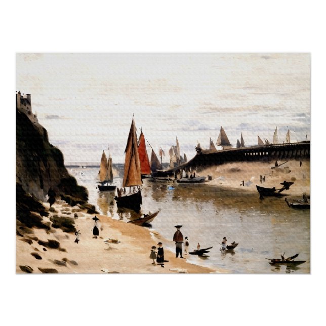 Poster Trouville Breakwater (Devant)