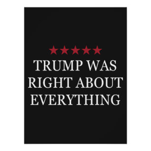 Poster Trump avait raison sur tout