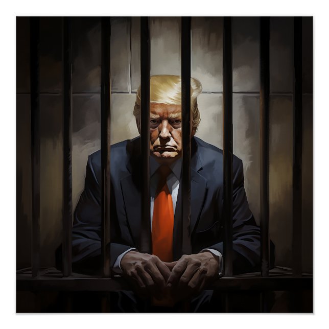 Poster Trump en prison. (Devant)