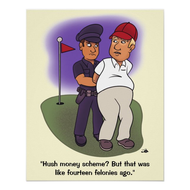 Poster Trump Felonies Glossy (Devant)