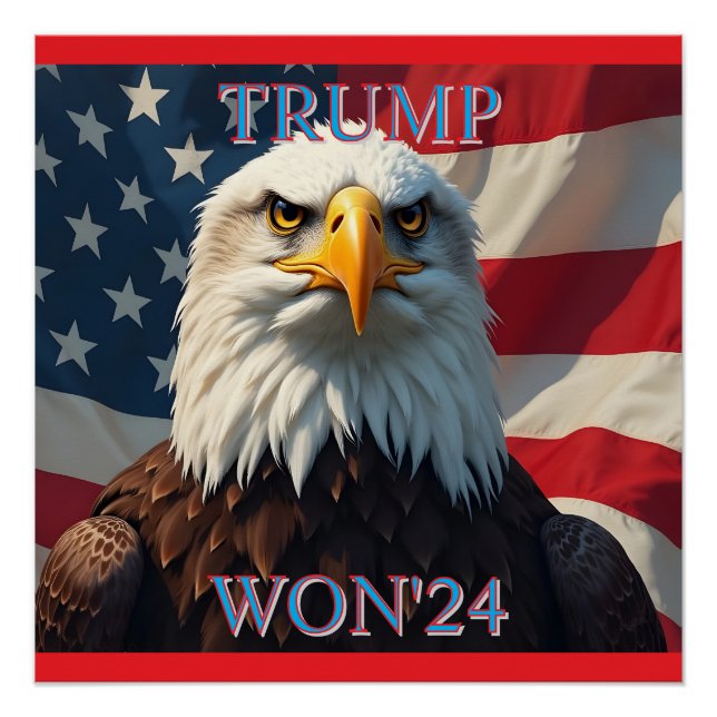 POSTER TRUMP GAGNE 2024 (Devant)