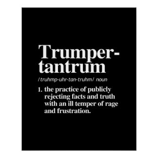 Poster Trumper Tantrum Définition