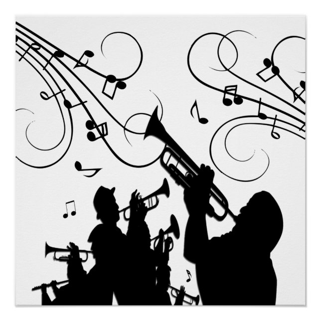 Poster Trumpet Section Musique Design (Devant)