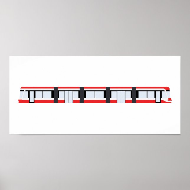 Poster TTC New Streetcar (s'adapte au cadre IKEA R (Devant)