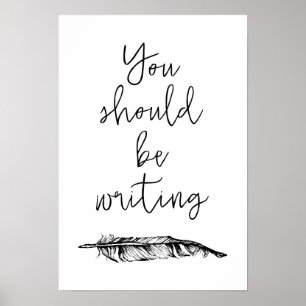 Poster Tu Devrais Écrire