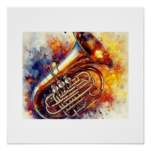 Poster Tuba vibrant,  (Devant)