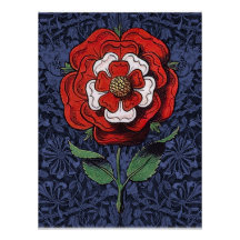 Tudor Rose rouge et blanc