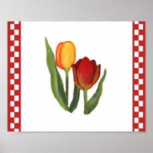 Poster Tulipes de pays Imprimer
