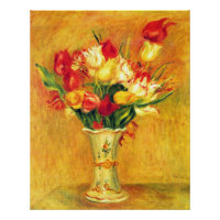 Tulipes de Pierre Renoir, Impressionnisme Vintage