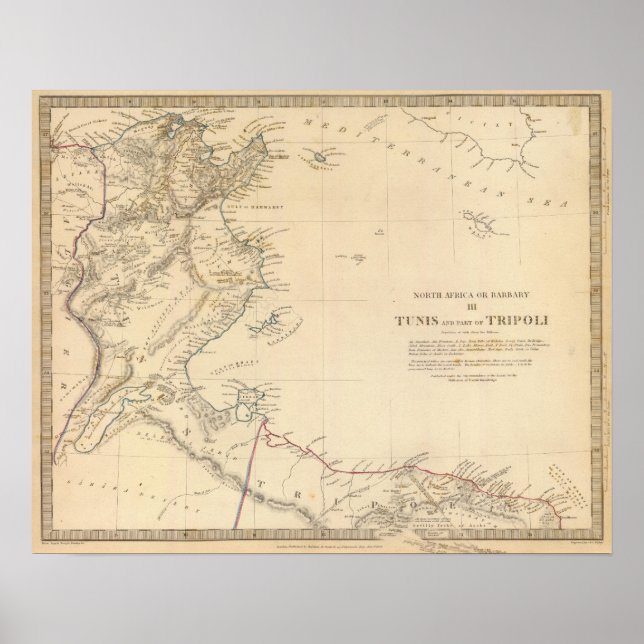 Poster Tunis, Tripoli (Devant)