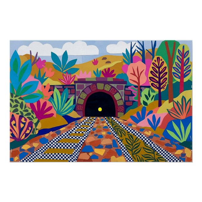 Poster Tunnel de Dixy, Sowerby Bridge (Devant)