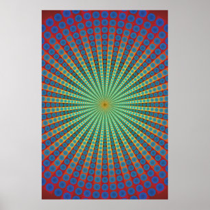 Poster : Tunnel des sphères : Art psychédélique
