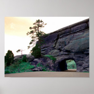 Poster tunnel rocheux