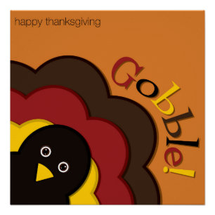 Poster Turc caché de Thanksgiving