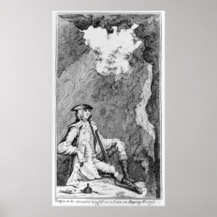 Poster Turpin comme il s'est caché dans une grotte