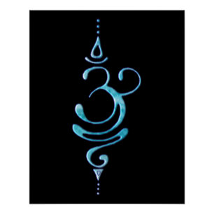 Poster Turquoise Respirer