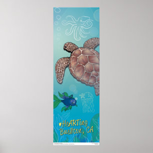 Poster - Turtle Swim - Buellton.Art