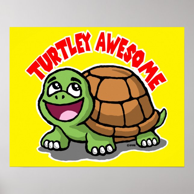 Poster Turtley Awesome (Devant)
