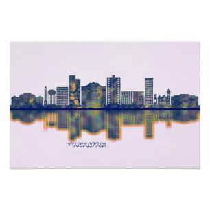 Poster Tuscaloosa Skyline
