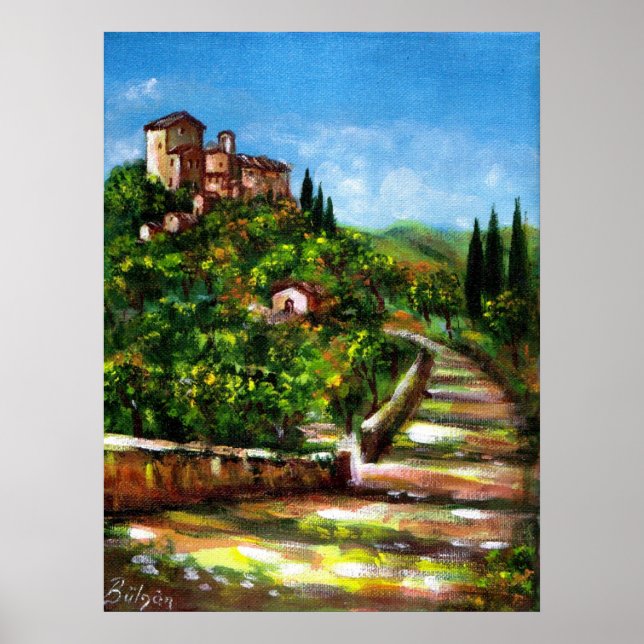 POSTER TUSCANY LANDSCAPE (Devant)