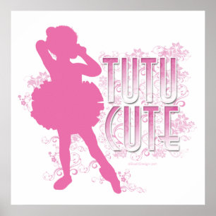 Poster Tutu Cute (Rose)