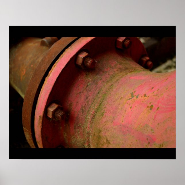 Poster Tuyau rouge (Devant)