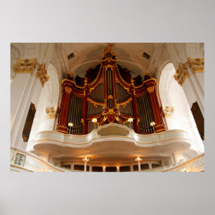 Poster Tuyaux d'orgue d'église