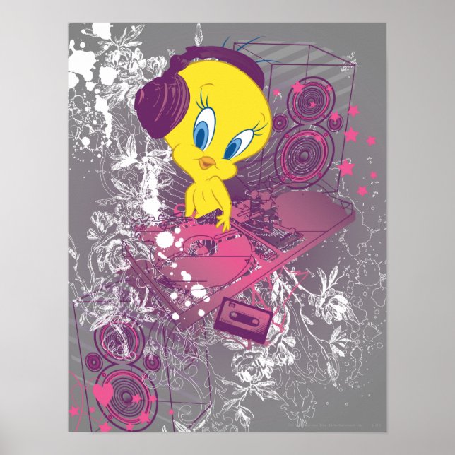 Poster TWEETY™ Djing (Devant)