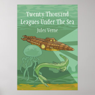 Poster Twenty Thousand Leagues Under The Sea- Jules Verne