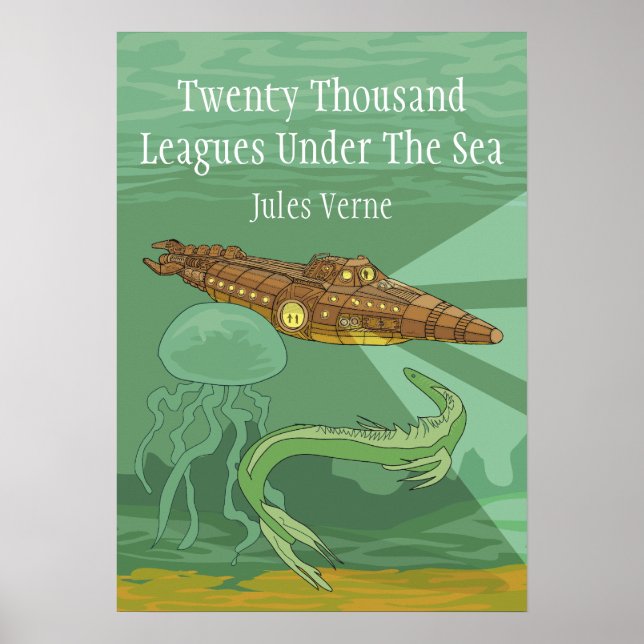 Poster Twenty Thousand Leagues Under The Sea- Jules Verne (Devant)