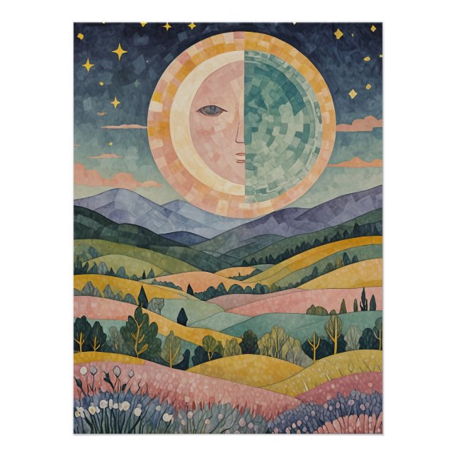 Poster Twilight Hillside (Devant)