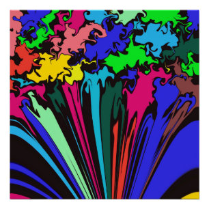 Poster Twirl coloré Abstrait / Pinched /