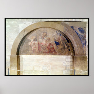 Poster Tympan dépeignant la Vierge de l'humilité