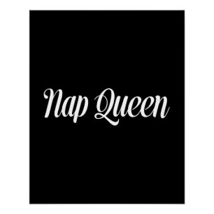 Poster Typographie de la reine Nap